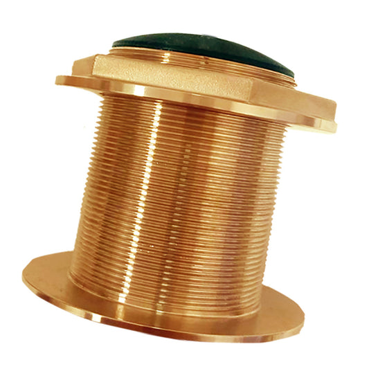 Echonautics Bronze Low-Profile Thru-Hull Medium-Frequency CHIRP Transducer - 1kW, 18 Tilt, 85-135kHz [BT87M1KW-18]