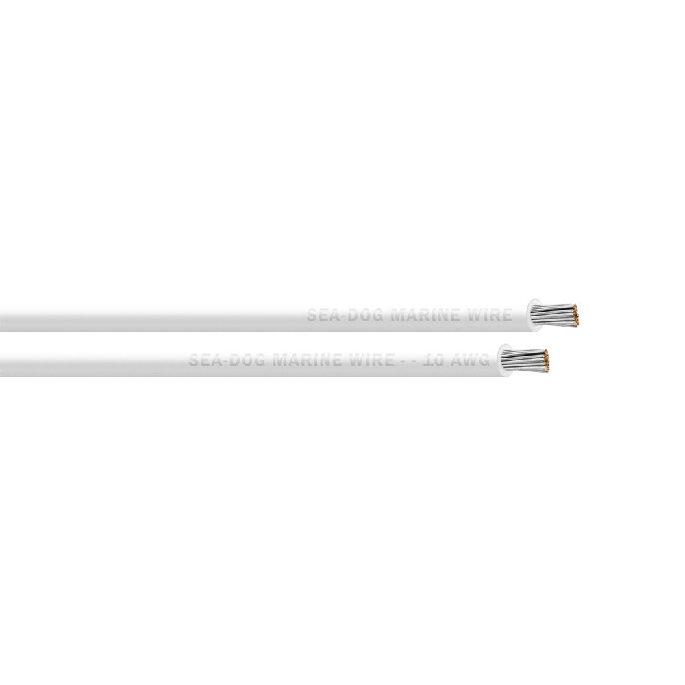 Sea-Dog 10 AWG White Primary Wire - 25' [8010050]