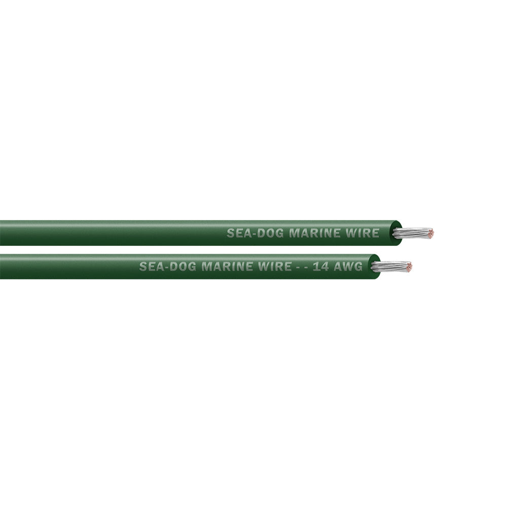 Sea-Dog 14 AWG Green Primary Wire - 25' [8014040]