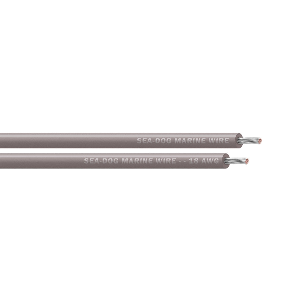 Sea-Dog 18 AWG Grey Primary Wire - 250' [8018114]