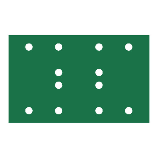 RUPES PROCUT Film Abrasive Sheet 80mm x130mm (3.15" x 5.1") - 12 Holes - P180 Grit *Box of 100pcs [9.45FB180]