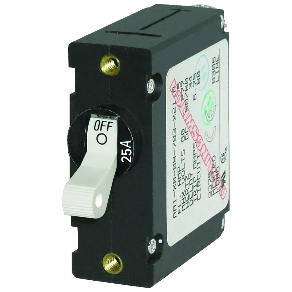 Blue Sea 7218 AC/DC Single Pole Magnetic World Circuit Breaker - 25AMP [7218]