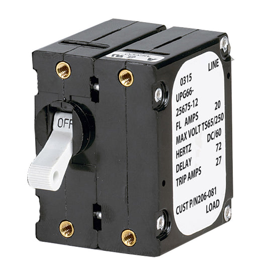 Paneltronics 'A' Frame Magnetic Circuit Breaker - 15 Amps - Double Pole [206-080S]