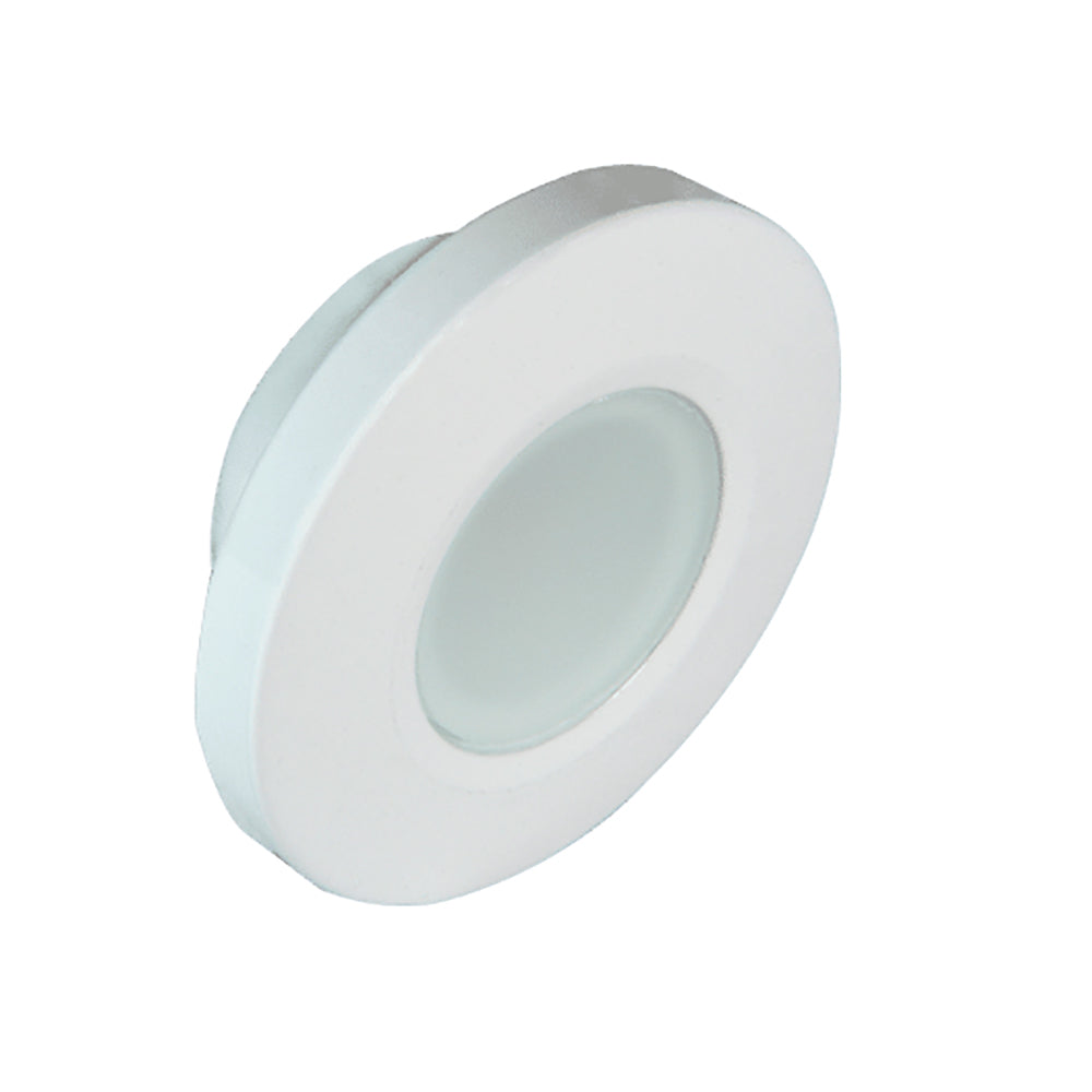 Lumitec Orbit - Flush Mount Down Light - White Finish - 4-Color Blue/Red/Purple/White Non Dimming [112520]