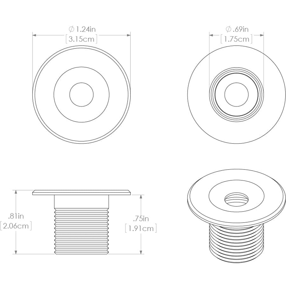 Lumitec Echo Courtesy Light - Brushed Housing - Warm White Light [101227]