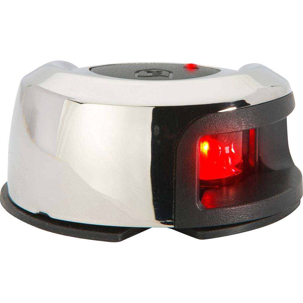 Attwood LightArmor Deck Mount Navigation Light - Stainless Steel - Port (red) - 2NM [NV2012SSR-7]