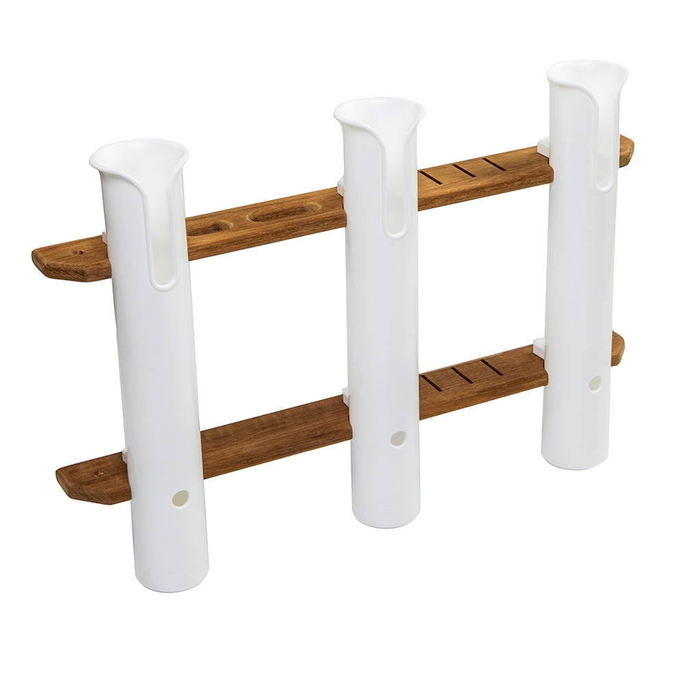 Whitecap Teak 3-Rod Tournament Storage Rack [63449]