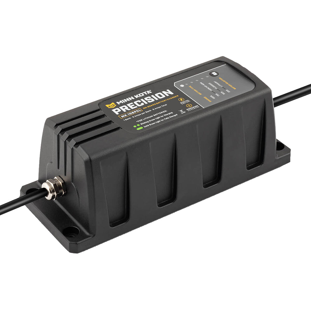 Minn Kota On-Board Precision Charger MK-106 PCL 1 Bank x 6 AMP LI Optimized Charger [1831061]