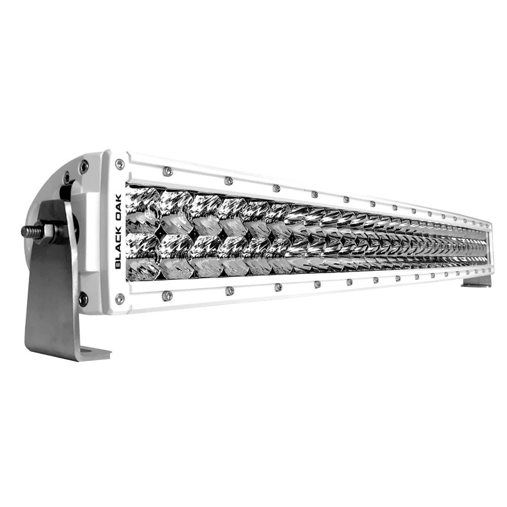 Black Oak Pro Series 3.0 Curved Double Row 30" LED Light Bar - Combo Optics - White Housing [30CCM-D5OS]