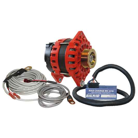 Balmar Alternator 170 AMP Kit 12V 4" Dual Foot Saddle K6 Pulley [XT-DF4-170-K6]